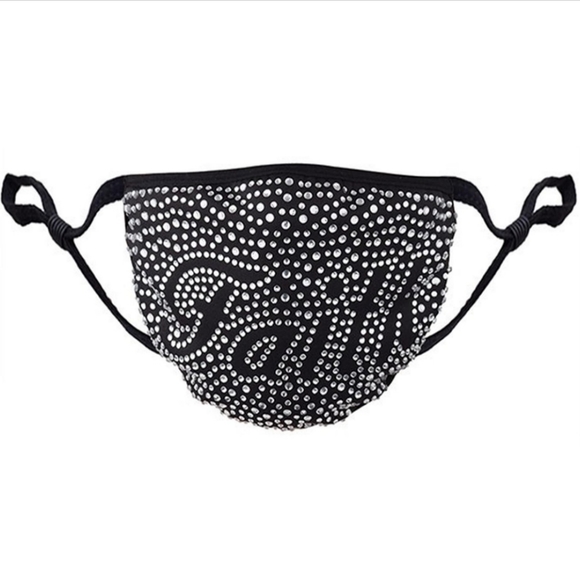 Accessories - FAITH Swarovski adjustable fashion face mask